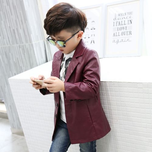 Veste pour garçon en cuir PU - Ref 2159044