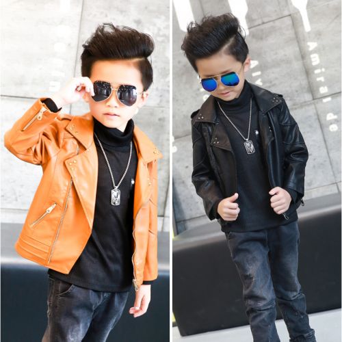 Veste pour garçon en cuir PU - Ref 2159118