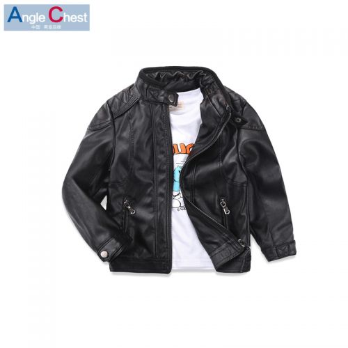 Veste pour garçon ANGLE CHEST en cuir PU - Ref 2159140