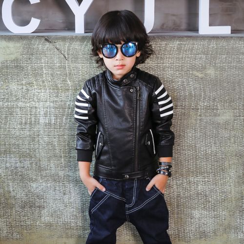 Veste pour garçon en cuir PU - Ref 2159153