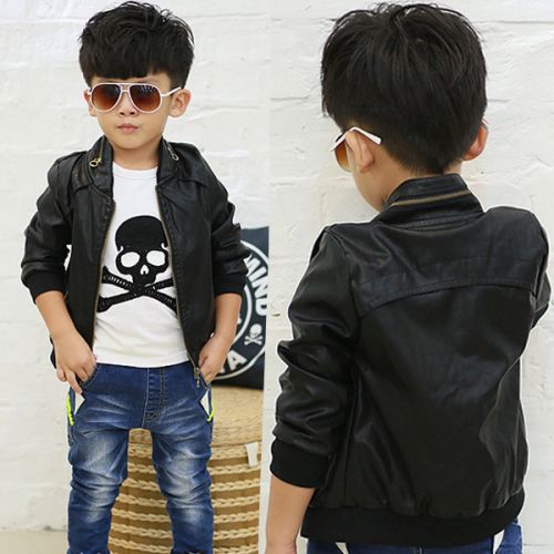Veste pour garçon en cuir PU - Ref 2159170