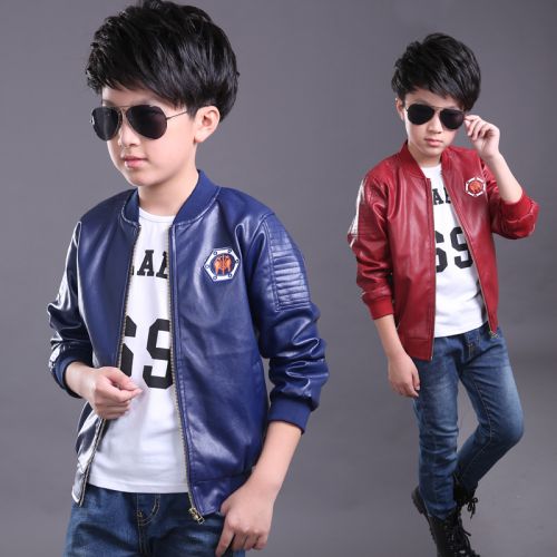 Veste pour garçon en cuir PU - Ref 2159176