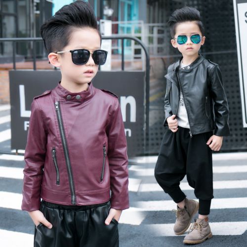 Veste pour garçon en cuir PU - Ref 2159191