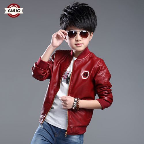 Veste pour garçon en cuir PU - Ref 2159197
