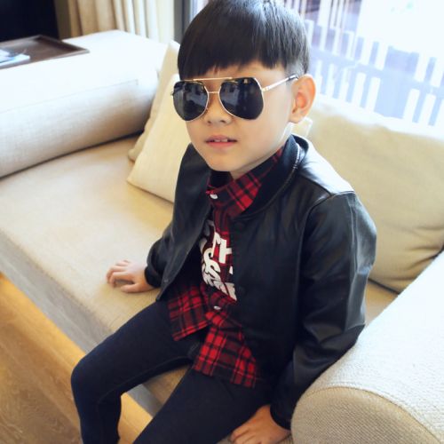 Veste pour garçon en cuir PU - Ref 2159212