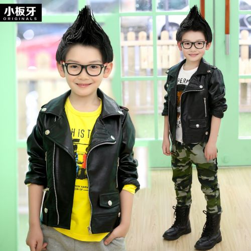 Veste pour garçon en cuir PU - Ref 2159265