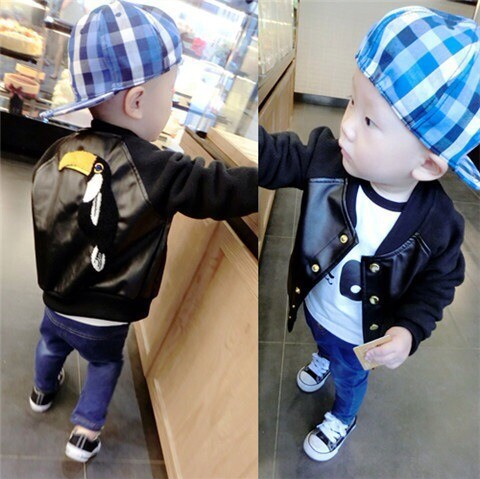 Veste pour garçon en cuir PU - Ref 2159267