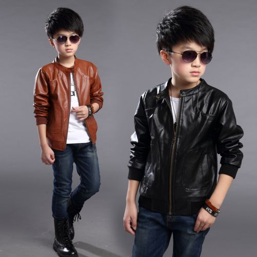Veste pour garçon en cuir PU - Ref 2159280