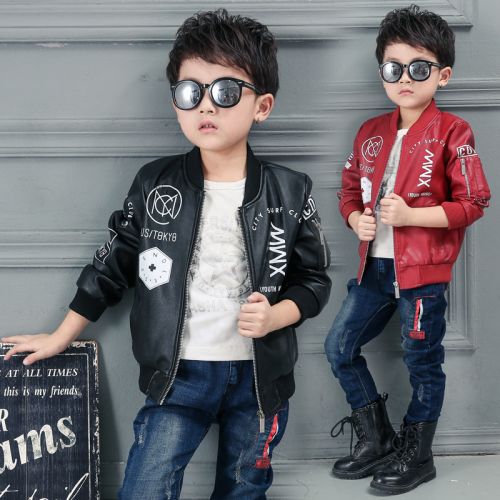 Veste pour garçon en cuir PU - Ref 2159320