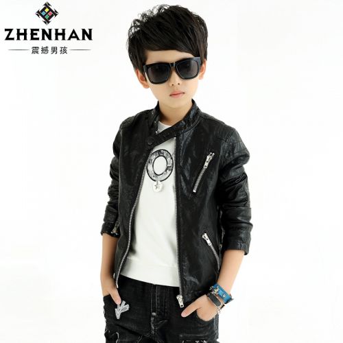 Veste pour garçon en cuir - Ref 2159328