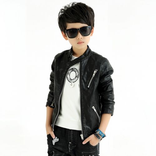 Veste pour garçon en cuir PU - Ref 2159335