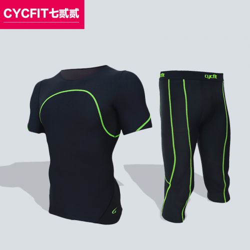 Vêtement de sport homme CYCFIT costume pantalon à manches courtes en nylon - Ref 623445