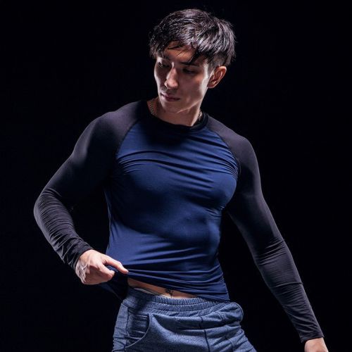 Vêtement fitness homme AMHA automne et en hiver en Lycra - Ref 603335