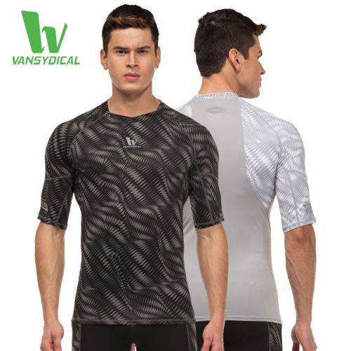 Vêtement fitness homme VANSYDICAL Imprimés conditionnement physique MSMS vêtements en Lycra - Ref 603360