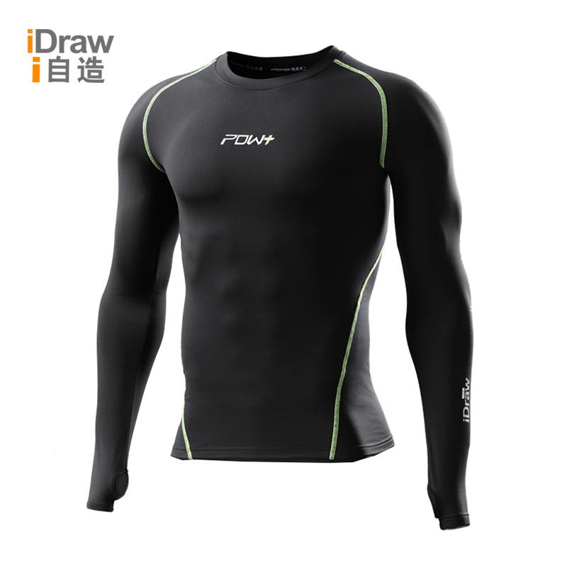 Vêtement fitness homme IDRAWI POW+ en Lycra - Ref 603489