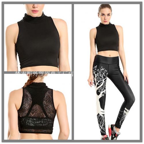 Vêtement fitness femme gilet en spandex - Ref 604466