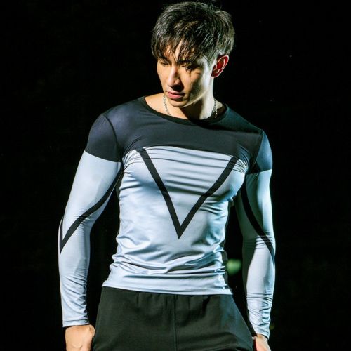 Vêtement fitness homme AMHA automne et en hiver en Lycra - Ref 604948