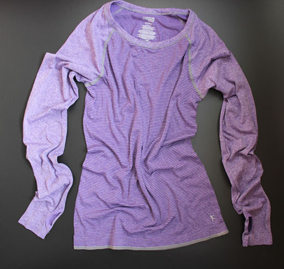 Vêtement fitness femme Fitness manches longues en polyester - Ref 605381