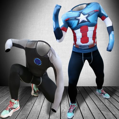 Vêtement fitness homme en spandex - Ref 606180