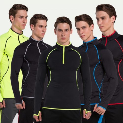  Vêtement fitness homme VANSYDICAL manches longues de sport en Lycra - Ref 606701