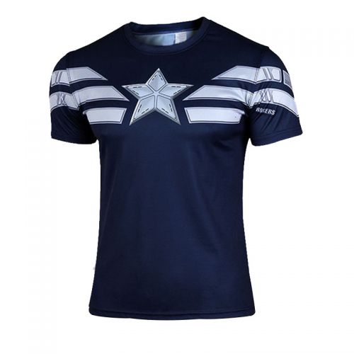 Vêtement fitness homme YINGBAOLU Captain America en polyester - Ref 606779