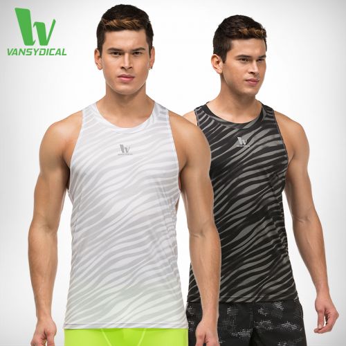Vêtement fitness homme VANSYDICAL Imprimé MSLT veste en Lycra - Ref 606894