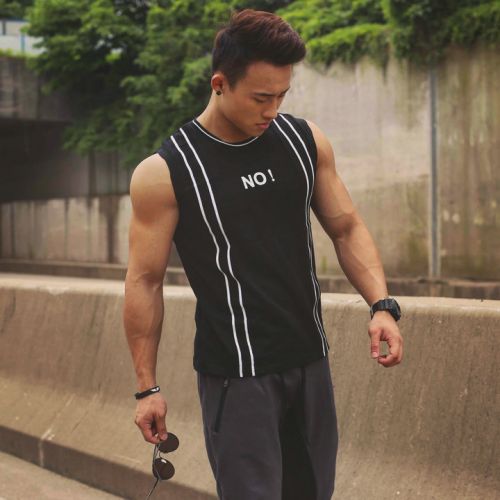 Vêtement fitness uniGenre BF-no gilet en coton - Ref 607001