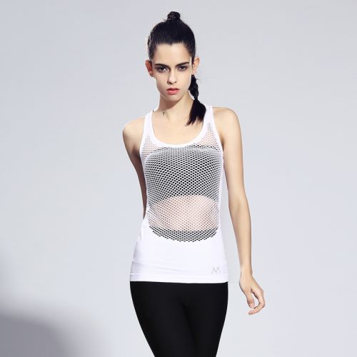  Vêtement fitness femme gilet maille en polyester - Ref 607844