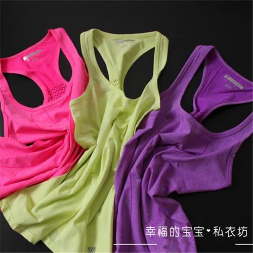  Vêtement fitness femme gilet creux en polyester - Ref 610833