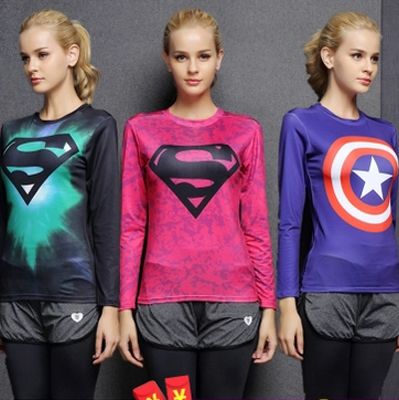 Vêtement fitness femme héroïne en polyester - Ref 612217