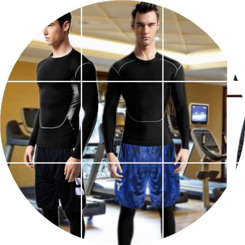 Vêtement fitness homme en polyester - Ref 612757