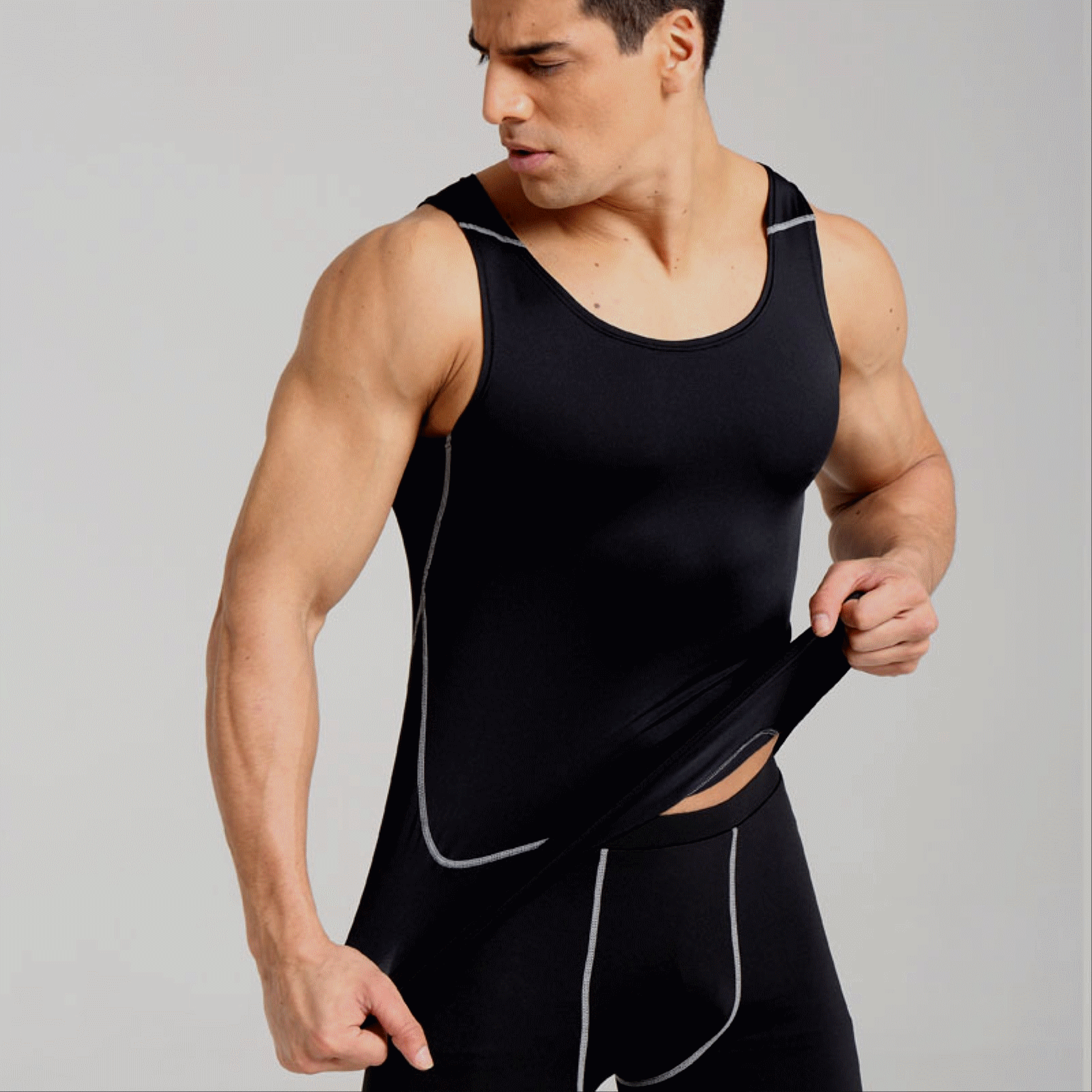  Vêtement fitness homme en spandex - Ref 613044