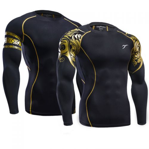 Vêtement fitness homme golden Flower en Lycra - Ref 616365