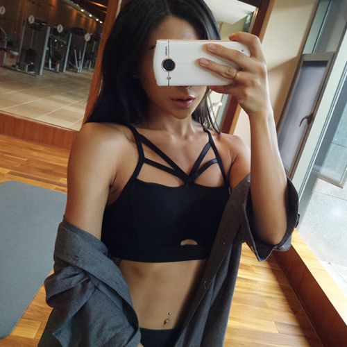  Vêtement fitness femme papillon en nylon - Ref 616422