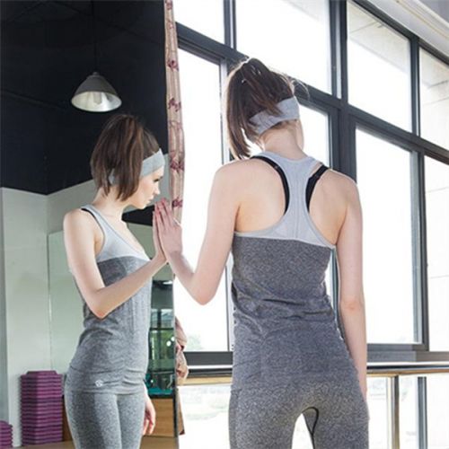 Vêtement fitness femme Gilet sans manches modèles Slim en polyester - Ref 616537