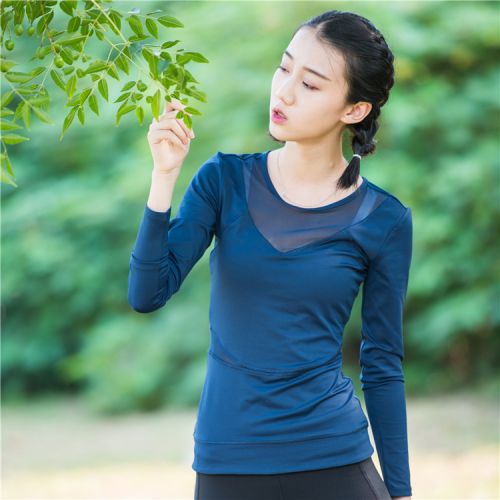 Vêtement fitness femme Fils combattre à manches longues en nylon - Ref 616539