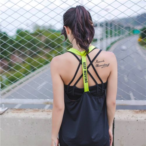 Vêtement fitness femme Sport veste sans manches en nylon - Ref 616541