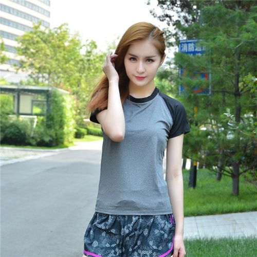 Vêtement fitness femme à manches courtes ne en polyester - Ref 616560