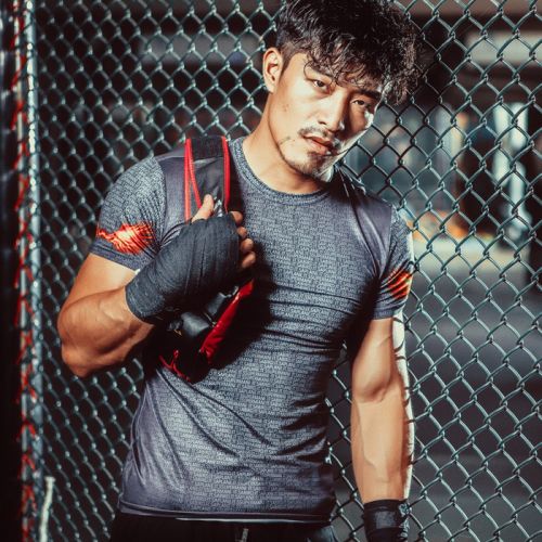 Vêtement fitness homme AZAR en polyester - Ref 616648