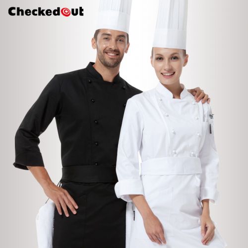 Vêtement pour cuisinier CHECKED OUT en Toile de coton - Ref 1909070