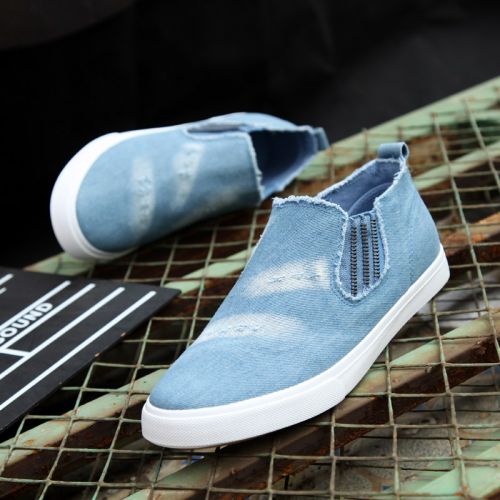 baskets homme jeunesse, 18-40 ans, pour printemps - simple semelle caoutchouc Ref 957980