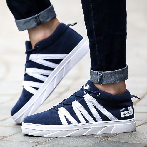 baskets homme jeunesse, 18-40 ans, pour printemps - loisir semelle caoutchouc Ref 958064