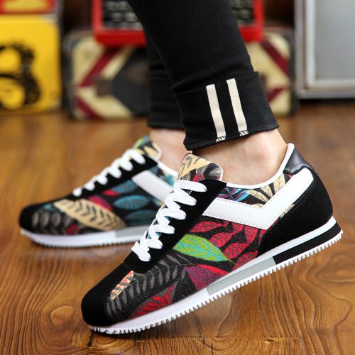 baskets homme jeunesse, 18-40 ans, pour printemps - tendance des jeunes semelle caoutchouc Ref 958228