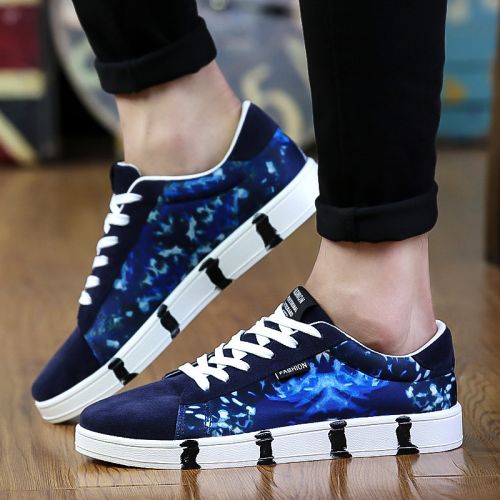 baskets homme pour printemps - tendance des jeunes semelle caoutchouc Ref 958278