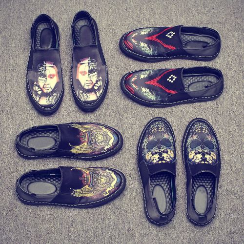 baskets homme KUNGFUDEER pour printemps - loisir semelle caoutchouc Ref 958424
