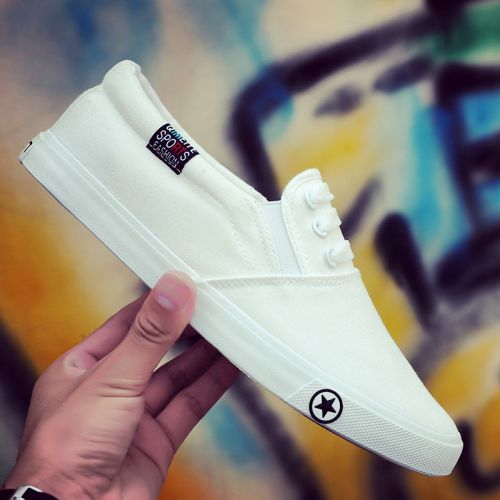 baskets homme jeunesse, 18-40 ans, pour printemps - tendance des jeunes semelle caoutchouc Ref 958464