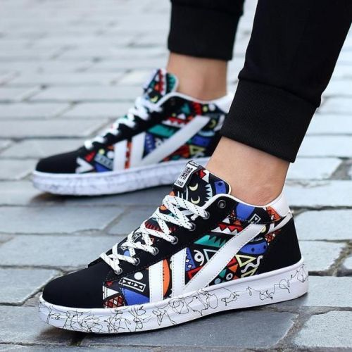 baskets homme jeunesse, 18-40 ans, pour printemps - semelle caoutchouc Ref 958489