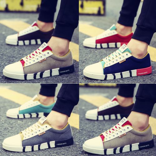 baskets homme jeunesse, 18-40 ans, pour été - tendance des jeunes semelle caoutchouc Ref 958711