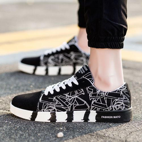 baskets homme jeunesse, 18-40 ans, pour printemps - loisir semelle caoutchouc Ref 958781