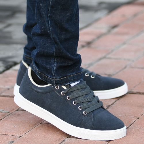 baskets homme jeunesse, 18-40 ans, pour hiver - tendance des jeunes semelle caoutchouc Ref 958862